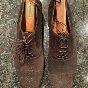 Salvadore Ferragamo Black Suede Shoes